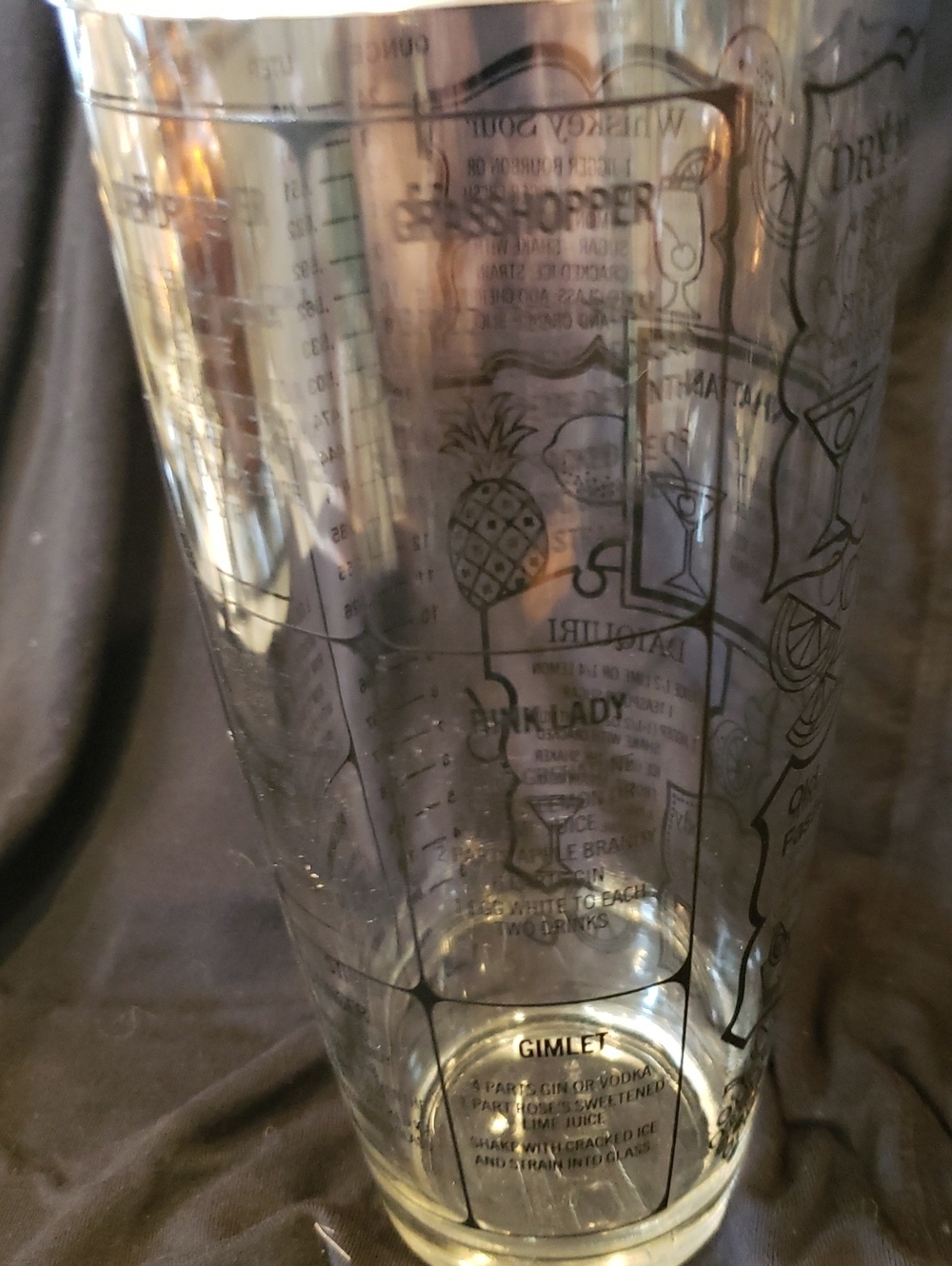 Vintage Mid-Century Modern Irvinware Glass Cocktail Shaker - Picture 14 of 15